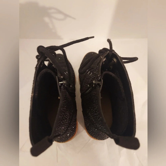 INC Samira 2 Black Rhinestone Almond Toe Mid-Calf Boots in Size 5.5 M - Picture 8 of 10